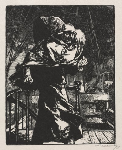 Sota 1914. Ensimmäinen sarja. Keisari William vihassa, 1915. tekijältä Auguste Louis Lepère