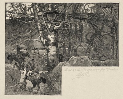 Metsästys Mont Gérardissa tekijältä Auguste Louis Lepère