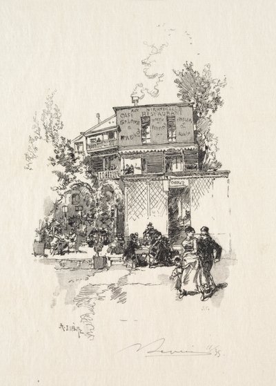 Guinguette tekijältä Auguste Louis Lepère