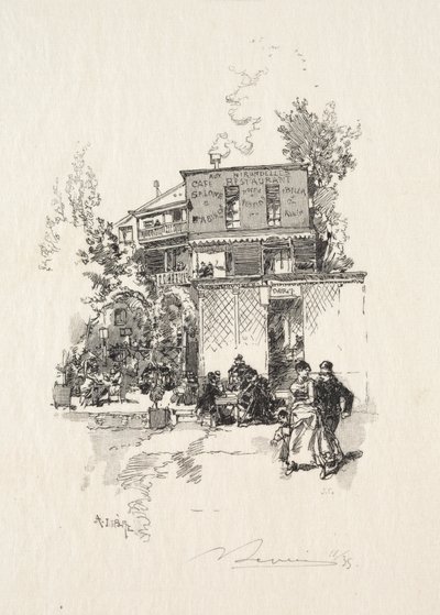 Guinguette. tekijältä Auguste Louis Lepère