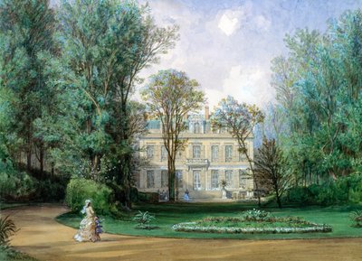 Hotel Rainbeaux, Avenue des Champs Elysees ja 57 Rue de Ponthieu, Pariisi, 1868 (wc paperilla) tekijältä Auguste Paul Charles Anastasi