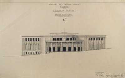 Musee des Travaux Publiquesin hanke, julkisivu, Place d