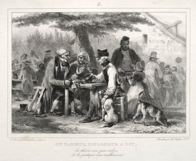 Albumi vuodelle 1832: Kuuluisa diplomaatti sanoi..., 1832. tekijältä Auguste Raffet