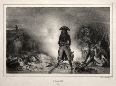 Albumi vuodelle 1836: Italia, 1796, Napoleon Bonaparte tekijältä Auguste Raffet