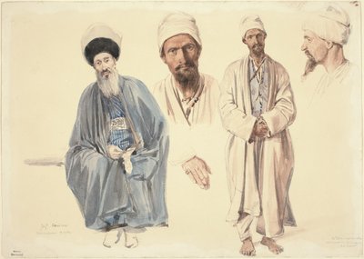 Vanhempi juutalainen ja muslimitatari Krimillä tekijältä Auguste Raffet