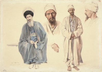 Iäkäs juutalainen ja muslimi-tataari Krimillä tekijältä Auguste Raffet