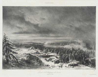 Kohtaus Venäjän sotaretkeltä – Pariisin taidenäyttely 1836 tekijältä Auguste Raffet