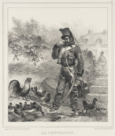 Kiusaus tekijältä Auguste Raffet