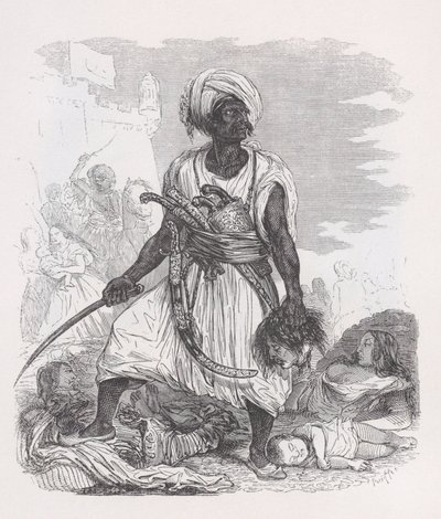 Psara teoksesta The Complete Works of Béranger, 1836. tekijältä Auguste Raffet