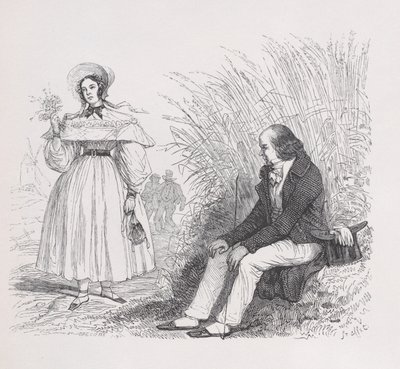 Ihmisten tytär Bérangerin täydellisistä teoksista, 1836 tekijältä Auguste Raffet