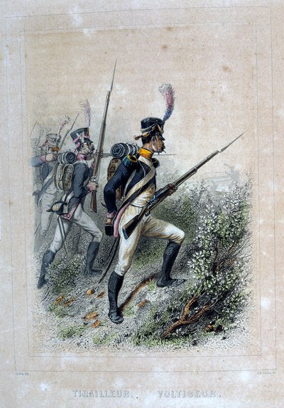 Tirailleur Voltigeur, Kiväärimies, 1859. tekijältä Auguste Raffet