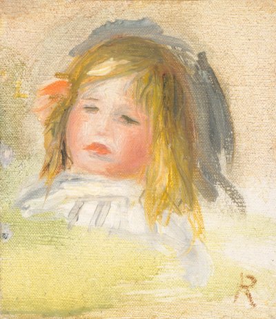 Vaaleat hiukset lapsi tekijältä Auguste Renoir