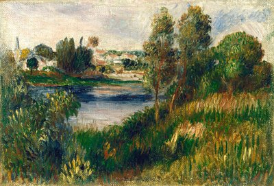 Maisema Vétheuilissa tekijältä Auguste Renoir