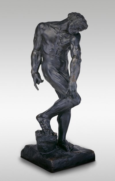 Adam, mallina n. 1881 tekijältä Auguste Rodin