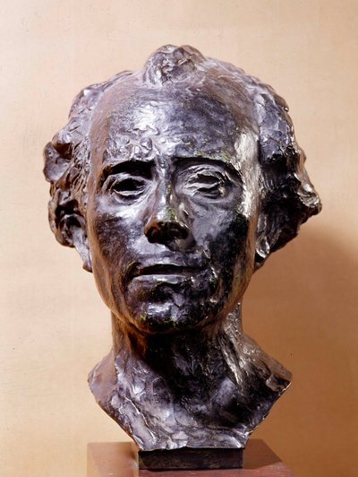 Gustav Mahlerin (1860-1911) rintakuva säveltäjä Auguste Rodinin (1840-1917) veistos 1800-luvun Pariisi, Musee Rodin tekijältä Auguste Rodin