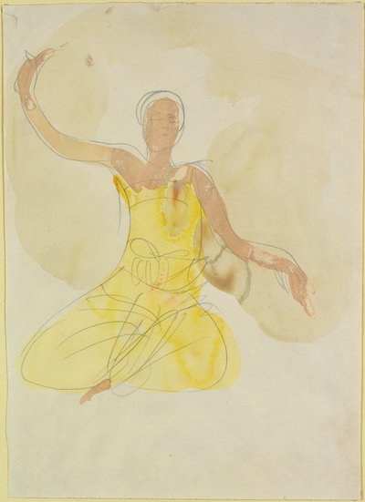 Kambodžan kuninkaallisen baletin tanssija tekijältä Auguste Rodin