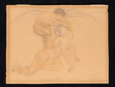 Cupid and Psyche, noin 1900 tekijältä Auguste Rodin