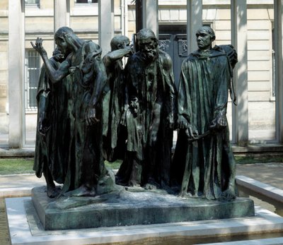 Auguste Rodinin (1840-1917) pronssiveistos Calais