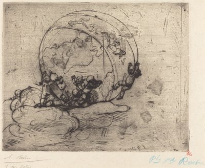 Cupids Leading the World, 1881. tekijältä Auguste Rodin