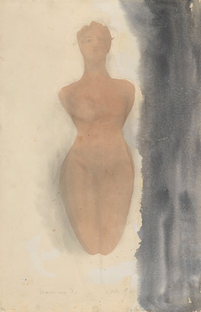 Kreikkalaisen maljakon alkuperä, 1900-1910. tekijältä Auguste Rodin