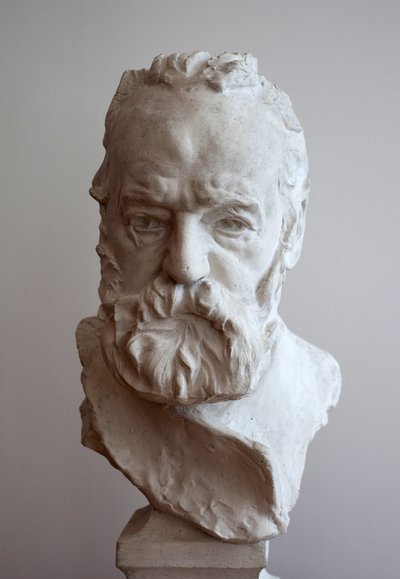 Muotokuva Victor Hugon (1802-1885) rintakuvassa. Auguste Rodinin kipsi (1840-1917) tekijältä Auguste Rodin