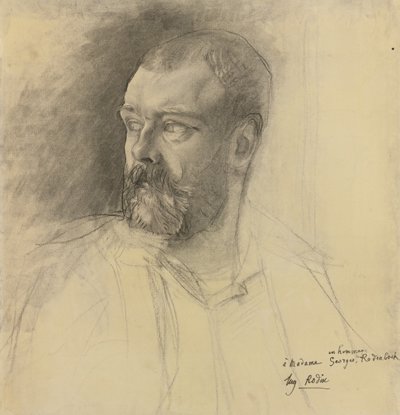 Octave Mirbeaun muotokuva 1848-1917, noin 1893 tekijältä Auguste Rodin