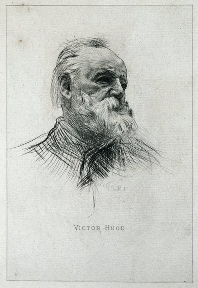 Muotokuva kirjailija Victor Hugosta tekijältä Auguste Rodin