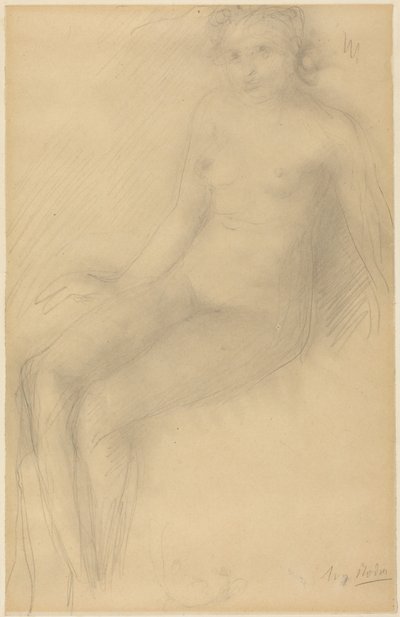 Istuva naisakti tekijältä Auguste Rodin