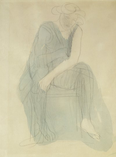 istuva nainen; Femme Assise, tekijältä Auguste Rodin