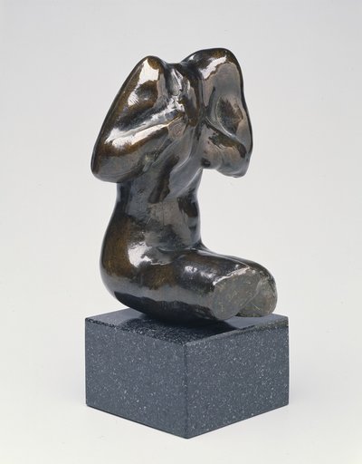 Pieni istuva naarasvartalo, moderni valettu (pronssi) tekijältä Auguste Rodin
