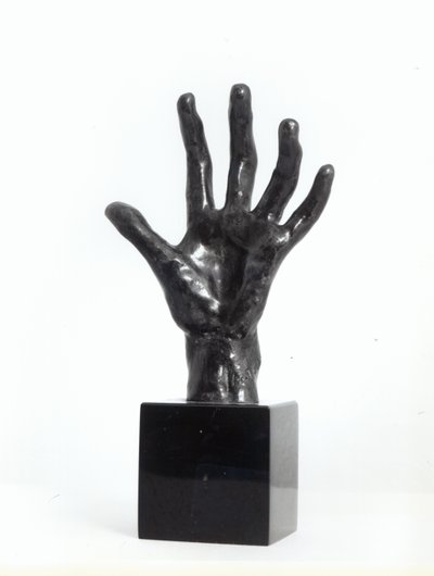 Käsi, näyttelijä Georges Rudier, Paris (pronssi) tekijältä Auguste Rodin