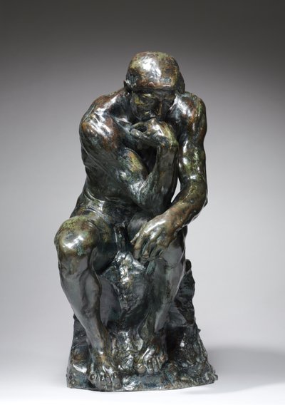 Ajattelija, n. 1880 tekijältä Auguste Rodin