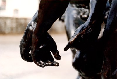 Kolme sävyä, yksityiskohta kolmesta kädestä, 1881 pronssi yksityiskohta 108012 tekijältä Auguste Rodin