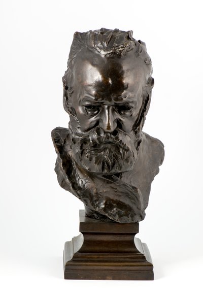 Victor Hugo (pronssi valettu vuoden 1886 alkuperäisen mukaan) (pronssi) tekijältä Auguste Rodin