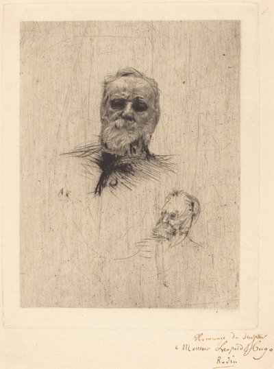 Victor Hugo, DeFace, 1886. tekijältä Auguste Rodin