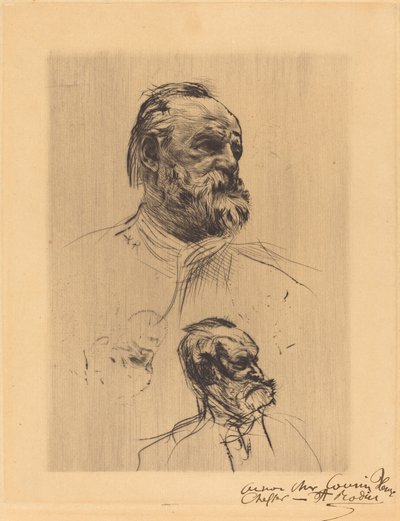 Victor Hugo, Three Quarters tekijältä Auguste Rodin