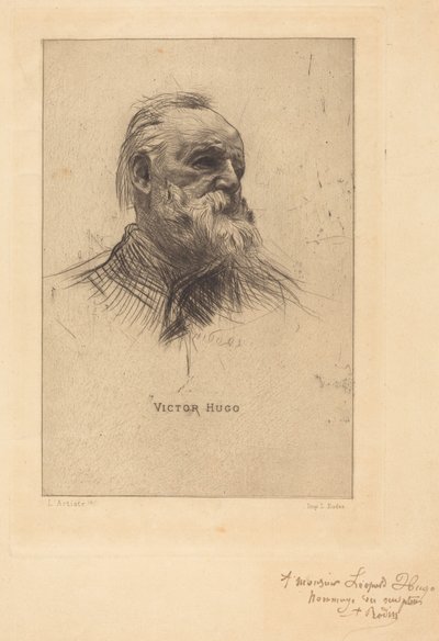 Victor Hugo, De Trois Quarts tekijältä Auguste Rodin