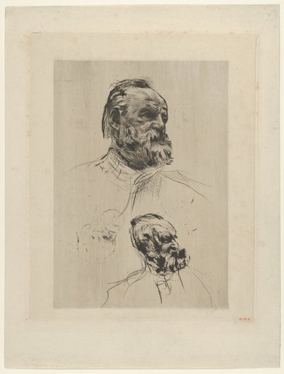 Victor Hugo kolmen neljänneksen näkymä, 1885. tekijältä Auguste Rodin