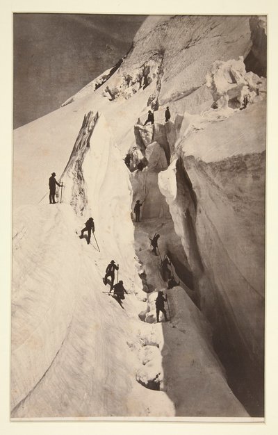Mont Blanc, Crevasse tekijältä Auguste-Rosalie Bisson