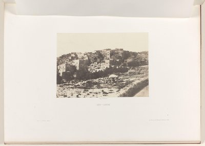 Näkymä Betlehemiin Beit Lehem (otsikko esineessä) tekijältä Auguste Salzmann