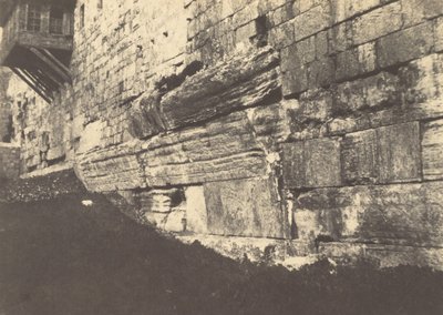 Jerusalem. Enceinte du Temple. Arche du pont salomonien qui luotettava Moria à Sion tekijältä Auguste Salzmann