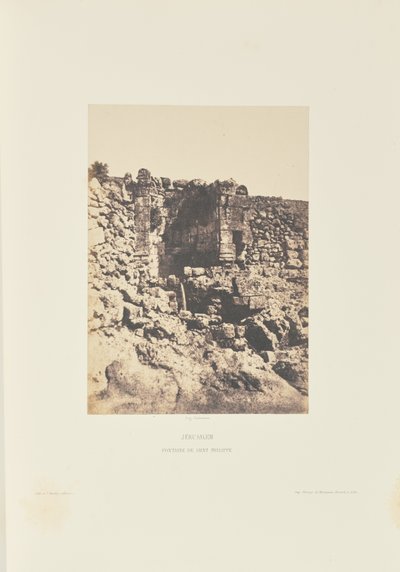 Jerusalem. Pyhän Filippuksen lähde tekijältä Auguste Salzmann