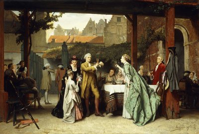 Toasting the Winner, 1870 tekijältä Auguste Serrure
