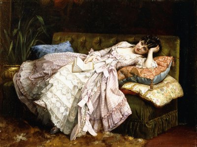 Makaava kaunotar, 1877 tekijältä Auguste Toulmouche