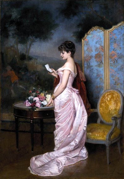 "Rakkauskirje" Auguste Toulmouche tekijältä Auguste Toulmouche