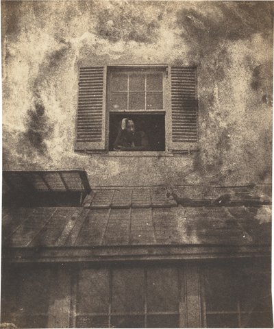 Auguste Vacquerie ikkunan ääressä, Marine Terrace, noin 1853 (kuva). tekijältä Auguste Vacquerie