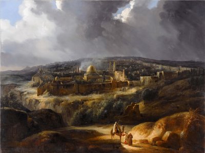 Jerusalem Josaphat-vuorelta katsottuna tekijältä Auguste de Forbin