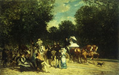Päivä puistossa, 1875 tekijältä Auguste de Molins