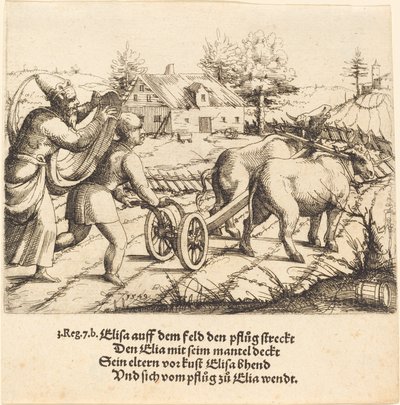 Elia Anoints Elisa, 1549. tekijältä Augustin Hirschvogel