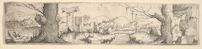 Maisema, 1545. tekijältä Augustin Hirschvogel